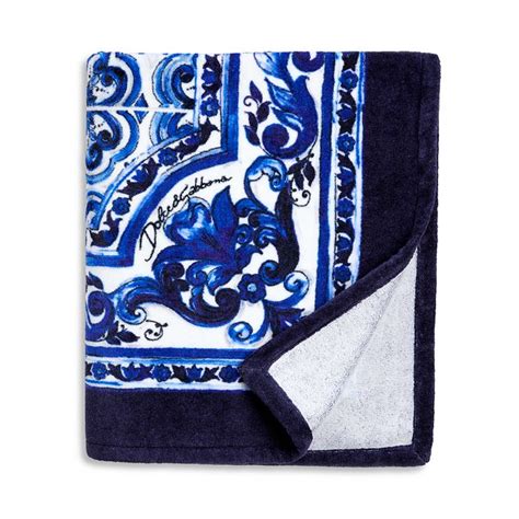 Dolce & Gabbana Casa Blue Mediterraneo Beach Towel.